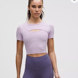 Lilac Ether Get Centred Short-Sleeve Shirt